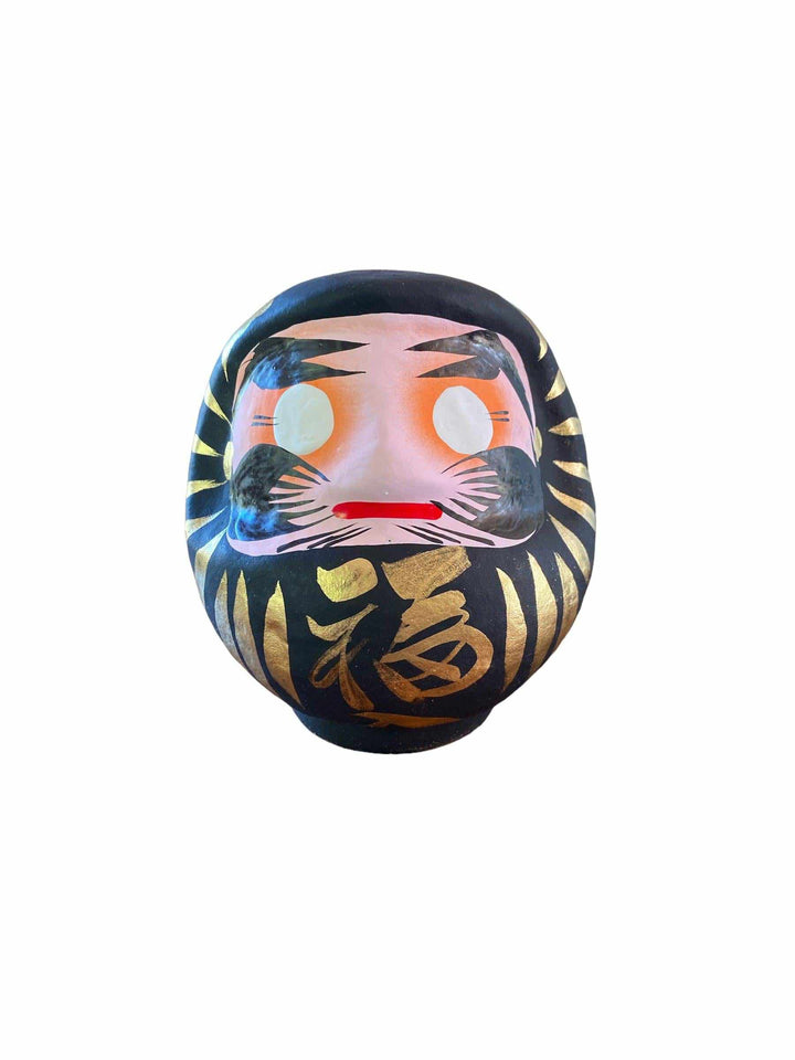 12cm Japanese Daruma Doll - Black