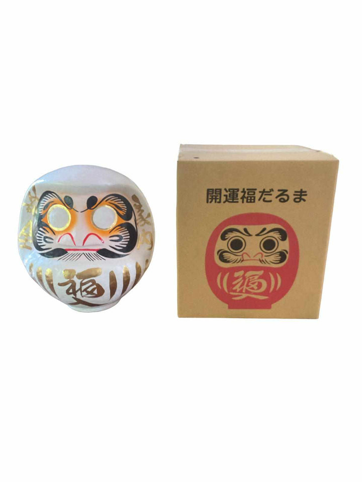 24cm Japanese Daruma Doll - White