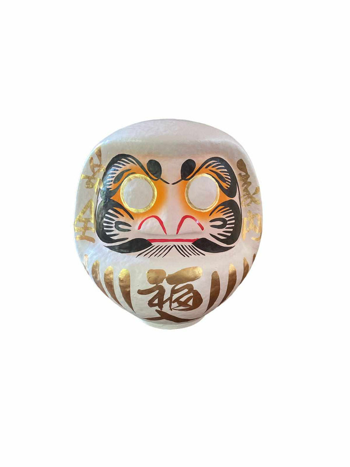 24cm Japanese Daruma Doll - White