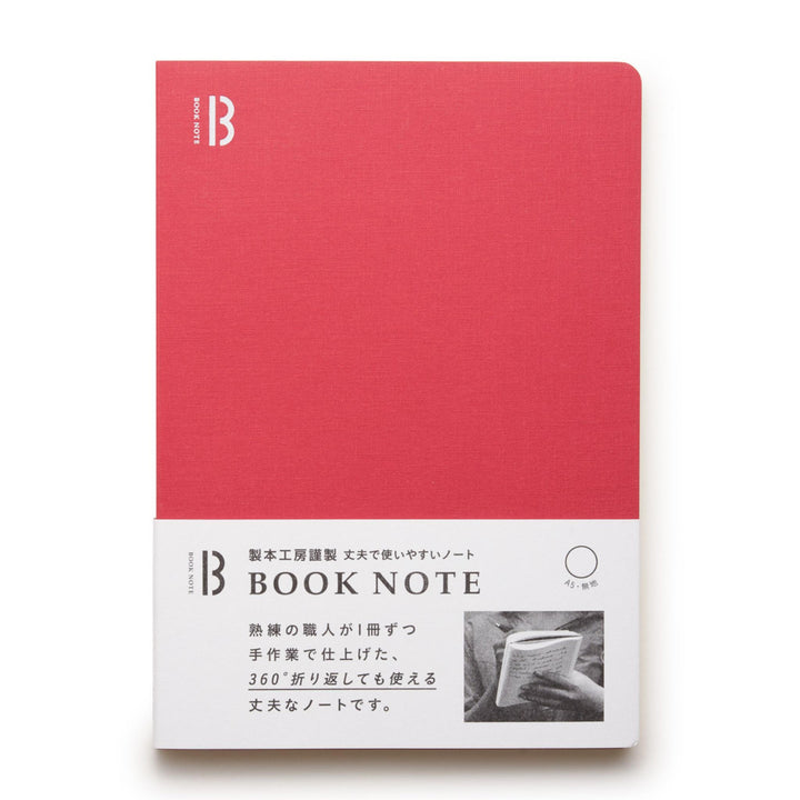 BOOK NOTE 360 Gridded Notebook - Red