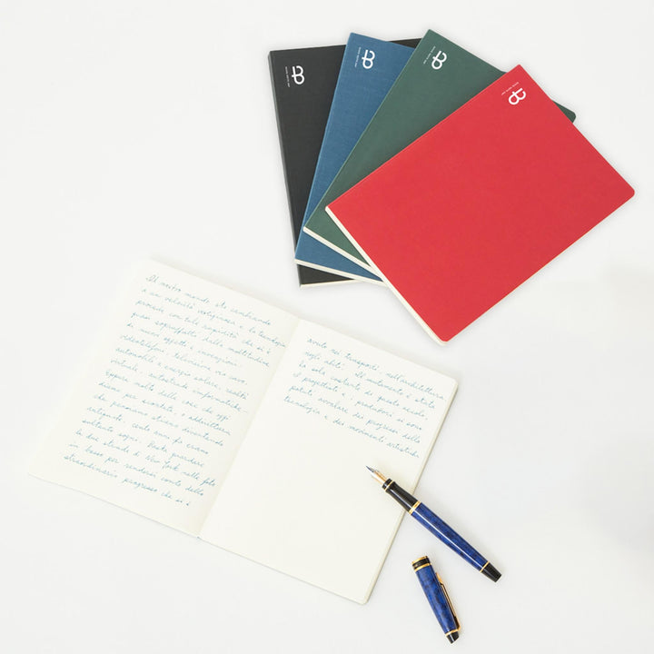 BOOK NOTE 360 Gridded Notebook - Red