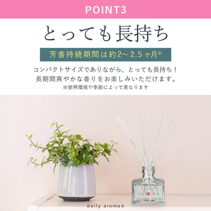 * NEW * DAILY AROMA Sakura Reed Diffuser