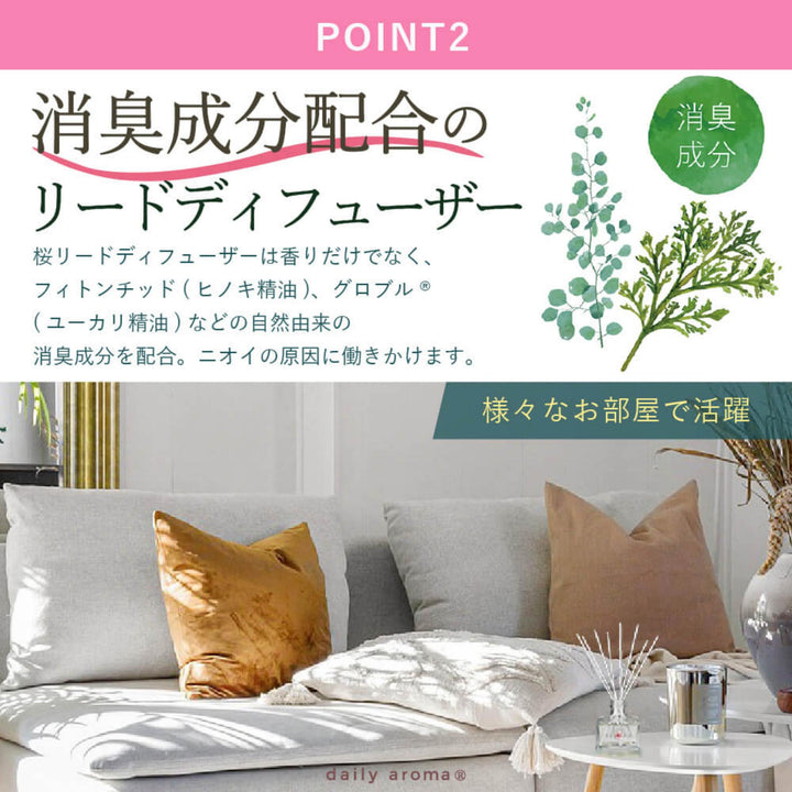 * NEW * DAILY AROMA Sakura Reed Diffuser