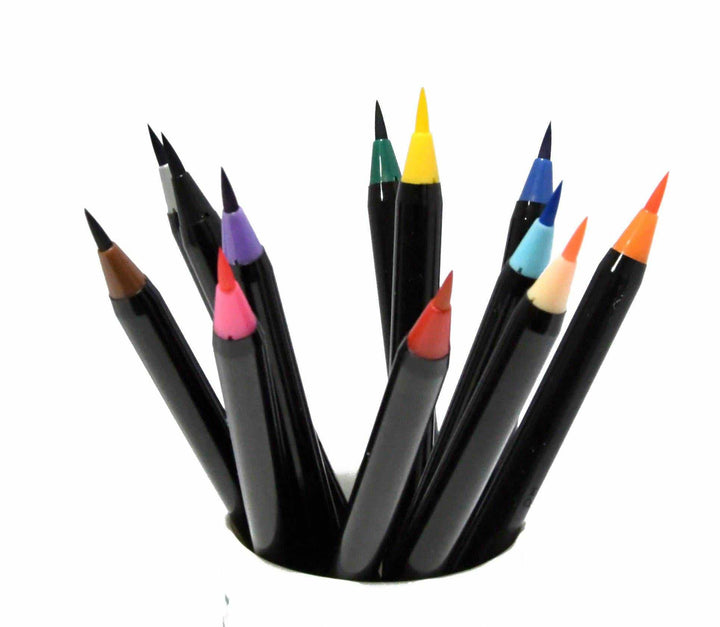 “Fudehime” Calligraphy Brush Pens - Set of 12