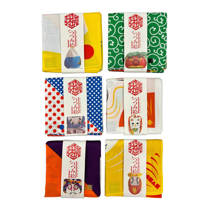 Furoshiki - Fuku Cochae Okame & Hyottoko 48cm