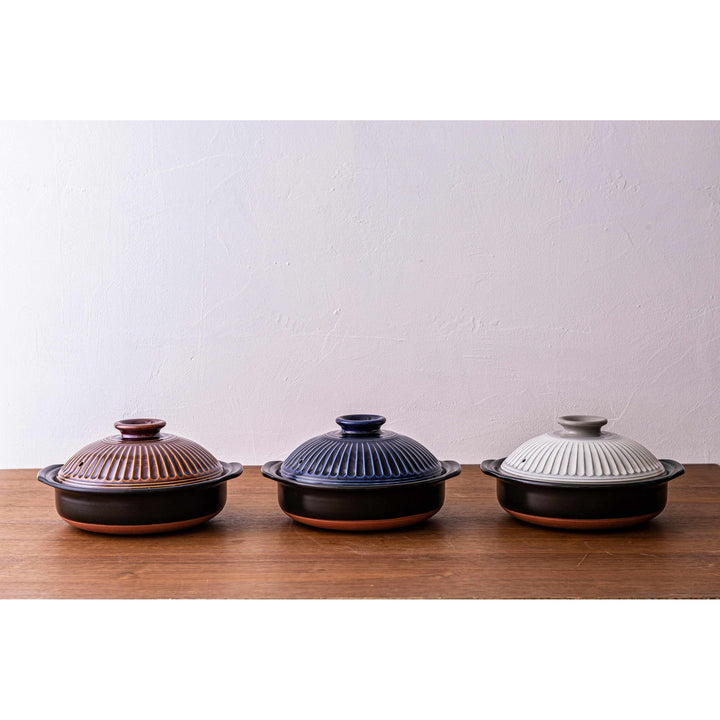 Ginpo Kikka Donabe/Casserole (Blue)  - Serves 3-4