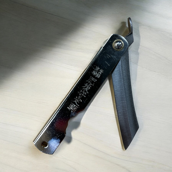 Zenkou Higonokami - Small Silver / Carbon Steel