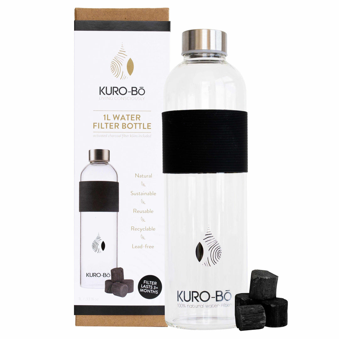 KURO-Bō Charcoal Water Filter Bottle - 1L