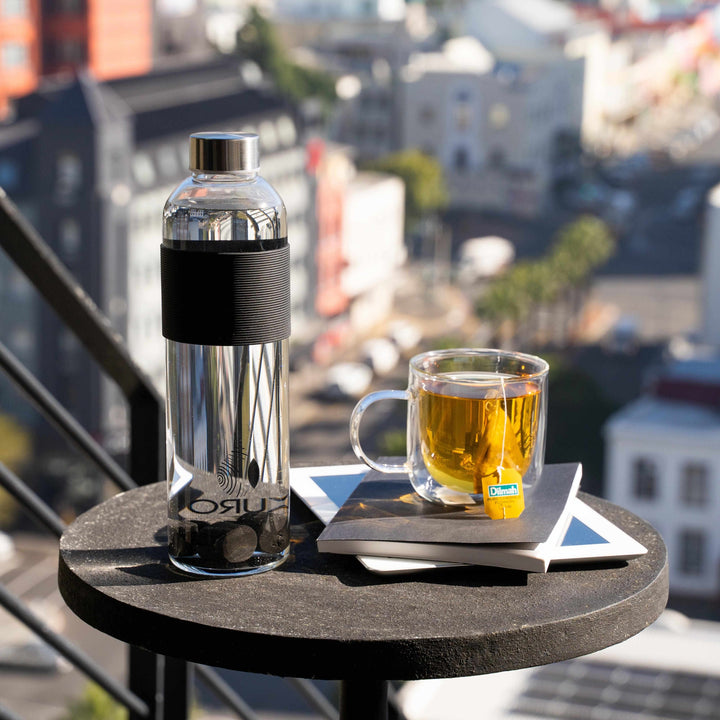 KURO-Bō Gō-Ecō Glass Water Bottle (1L)