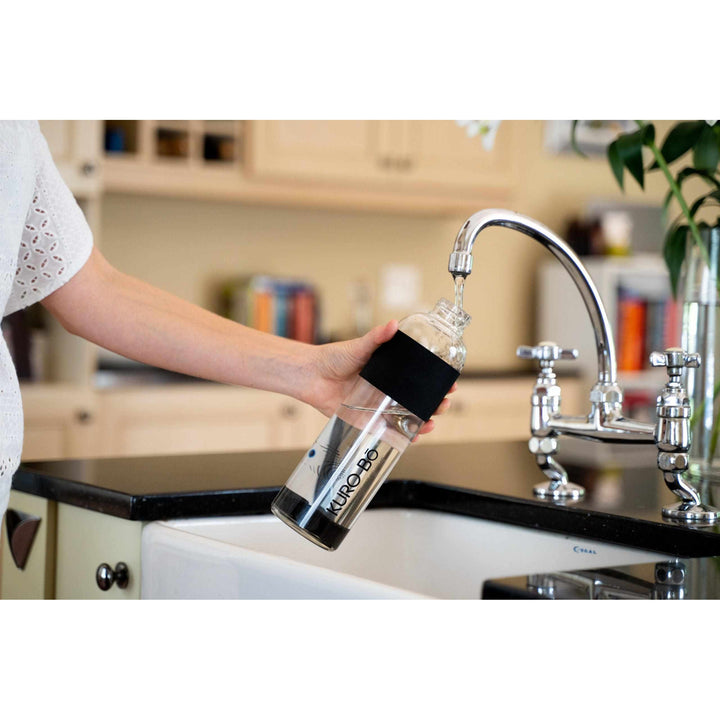 KURO-Bō Gō-Ecō Glass Water Bottle (1L)