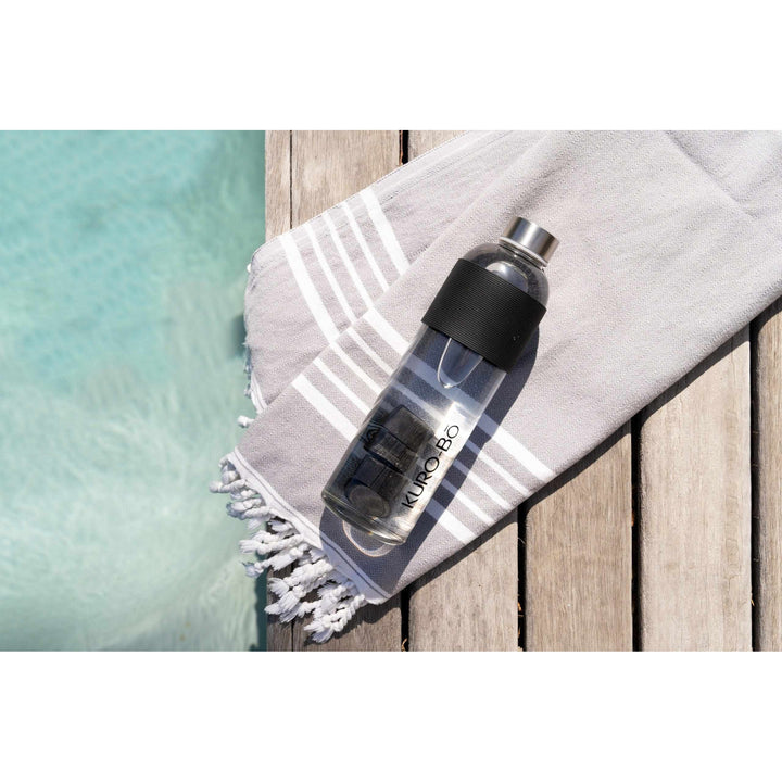KURO-Bō Gō-Ecō Glass Water Bottle (1L)