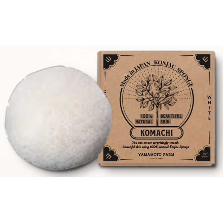 Organic Konjac Sponge KOMACHI: White