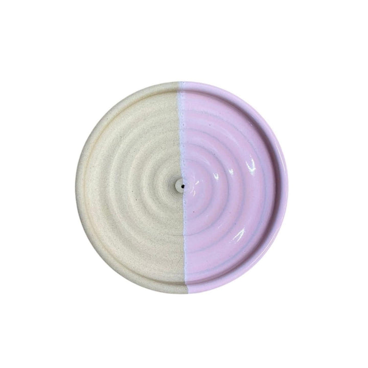 Handmade Incense Stick Stand - White/Pink