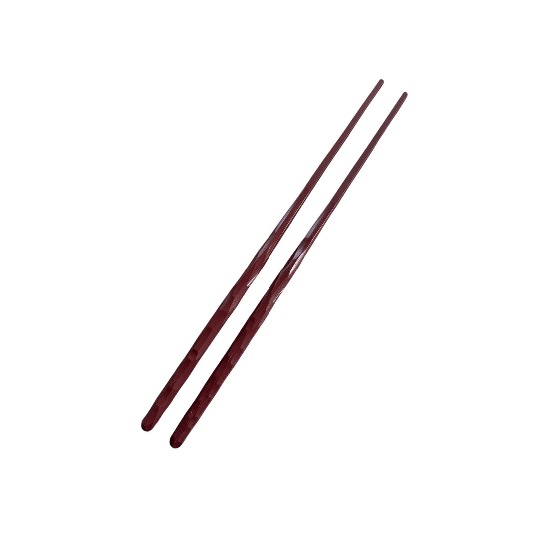 Kawai Reusable Carved Chopsticks - Red/5 Pairs