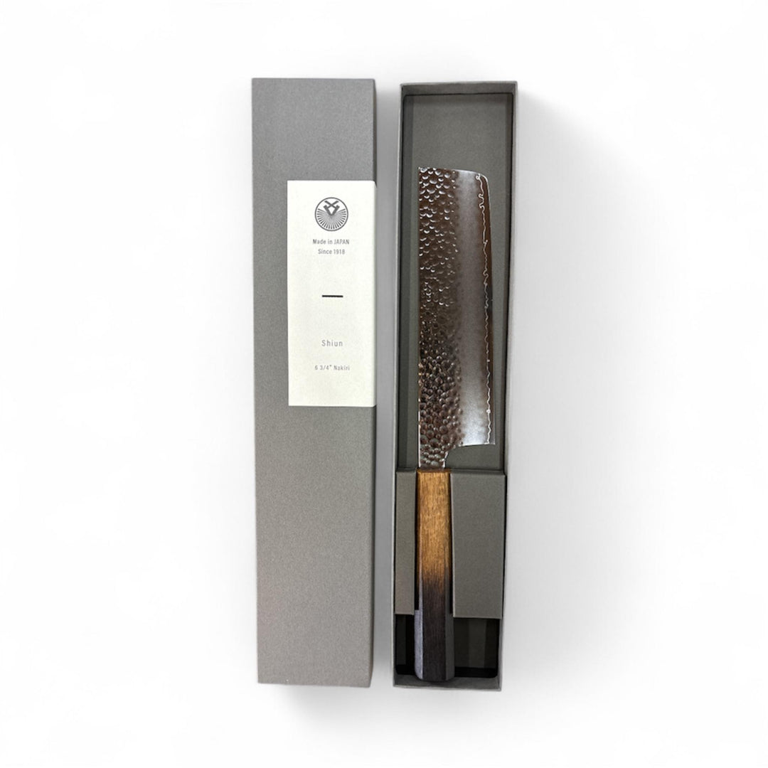 SHIUN Nakiri Knife 17.5cm - Burnt Lacquer