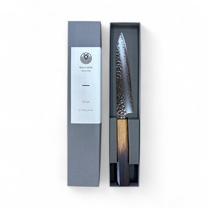 SHIUN Utility Knife 15cm - Burnt Lacquer