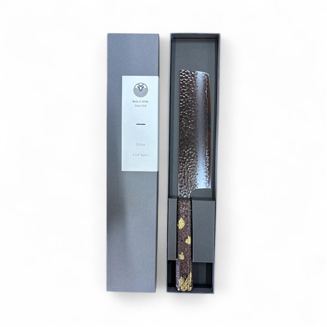 SHIUN Nakiri Knife 17.5cm - Gold Leaf