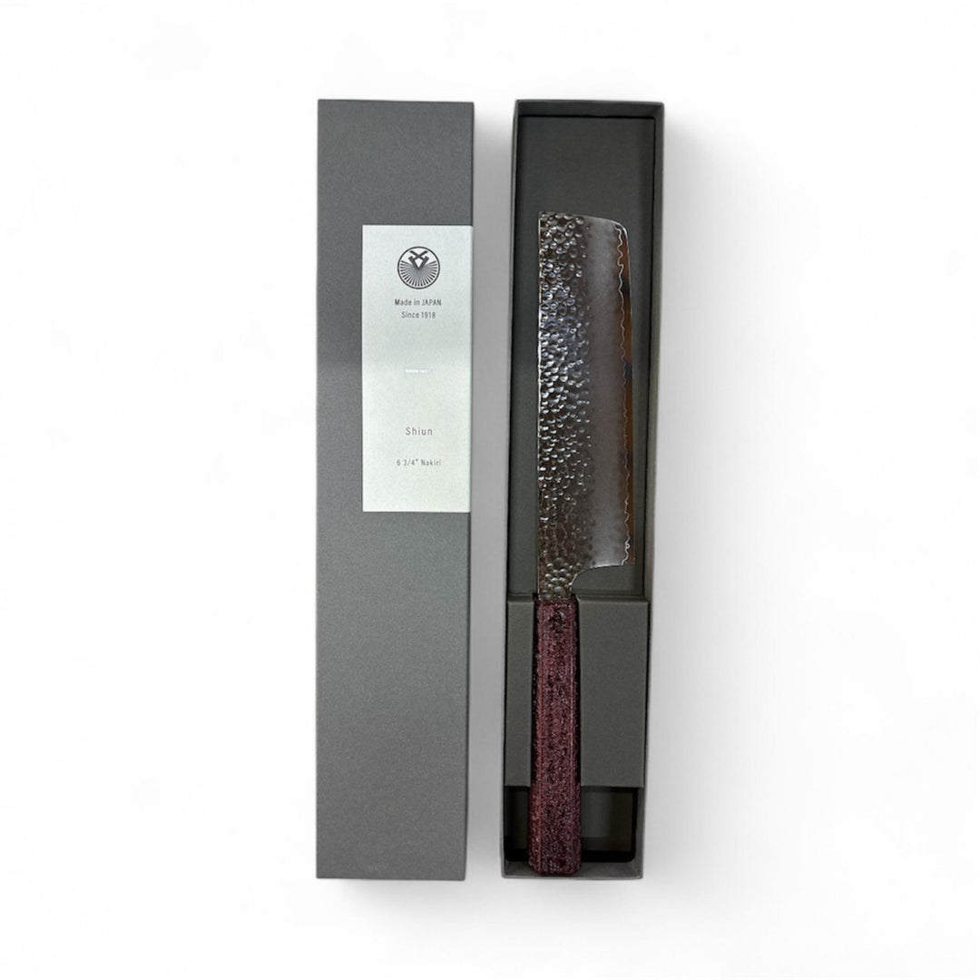 SHIUN Nakiri Knife 17.5cm - Red
