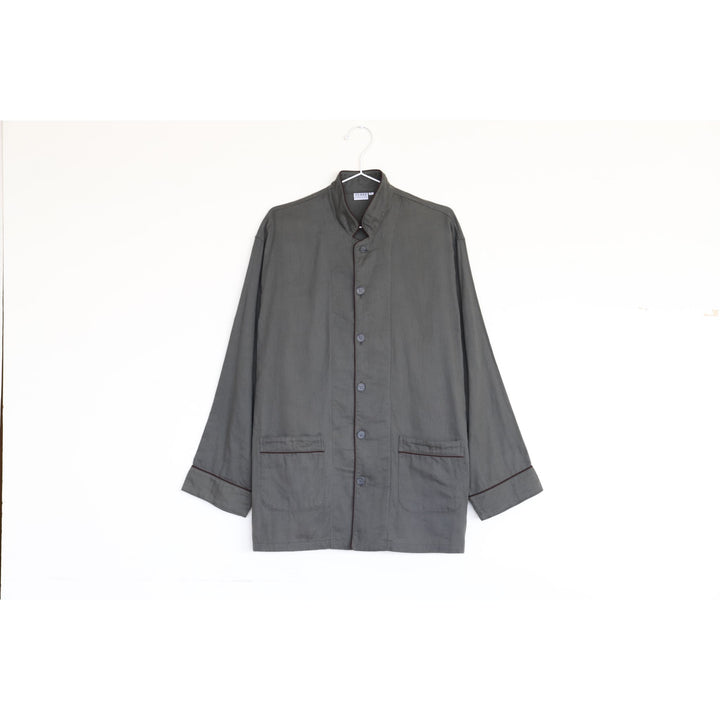 Herbal-dyed 2 Layered Gauze Pyjama Set - Charcoal Grey (SS/S/M/L/LL)
