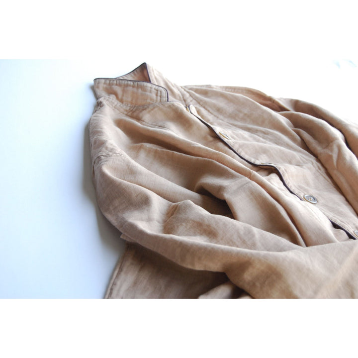 2 Layered Gauze Pyjama Set - Persimmon-dyed (SS/S/M/L/LL)