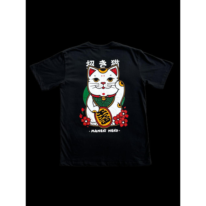 100% Cotton T-Shirt - Maneki-Neko Green