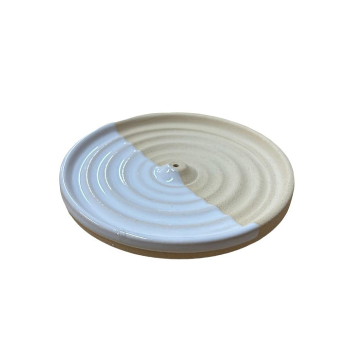 Handmade Incense Stick Stand - White/White