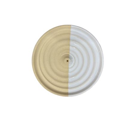 Handmade Incense Stick Stand - White/White