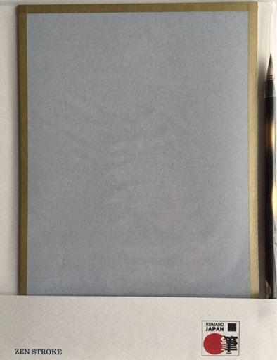 ZEN Stroke Reusable Calligraphy Paper - Grey