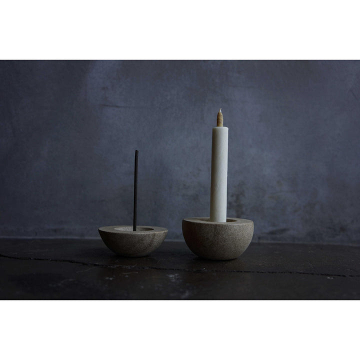 HAZE Candle & Incense Stand - Small Golden Yellow Ball