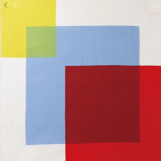 Furoshiki - Organic Cotton Red Blue Square 100cm