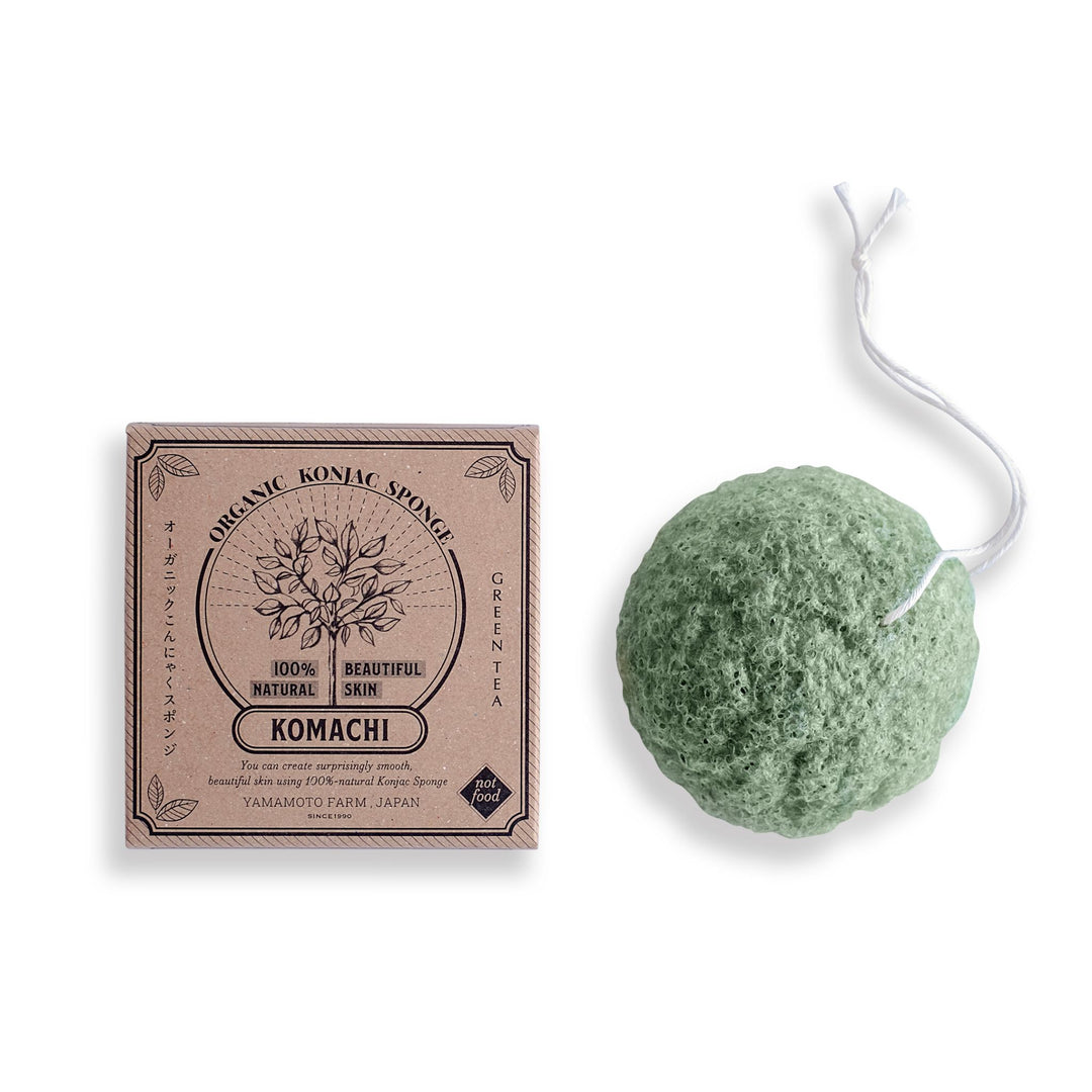 Organic Konjac Sponge KOMACHI: Green Tea