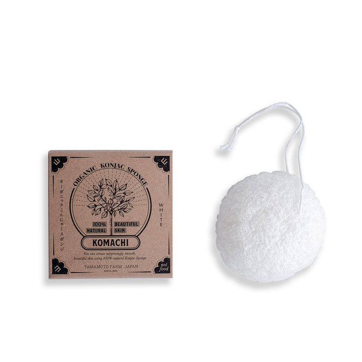 Organic Konjac Sponge KOMACHI: White