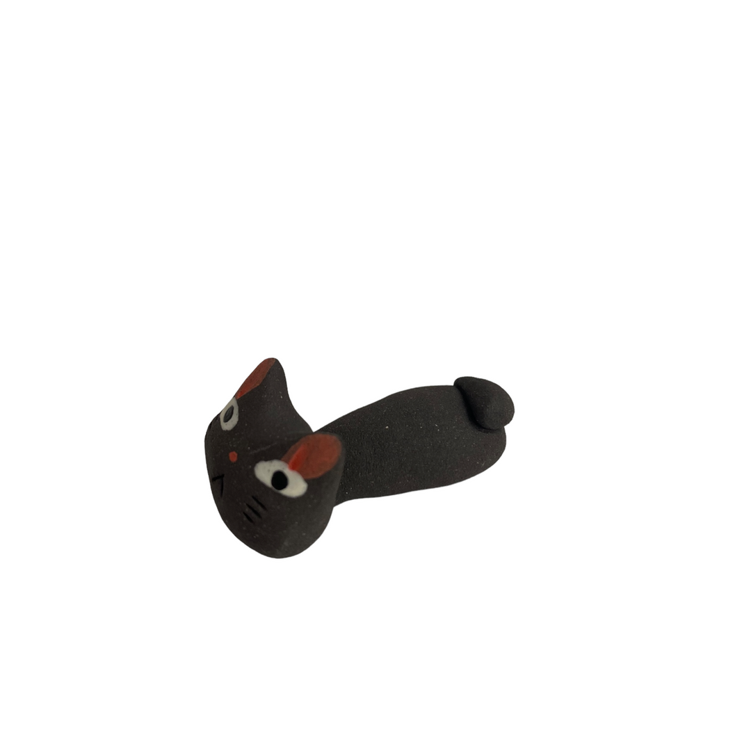 Awake Cat Chopstick Rest - Dark