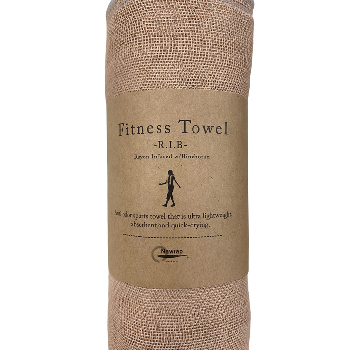 Binchotan Charcoal-Infused Fitness Towel - Apricot