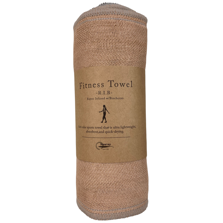 Binchotan Charcoal-Infused Fitness Towel - Apricot