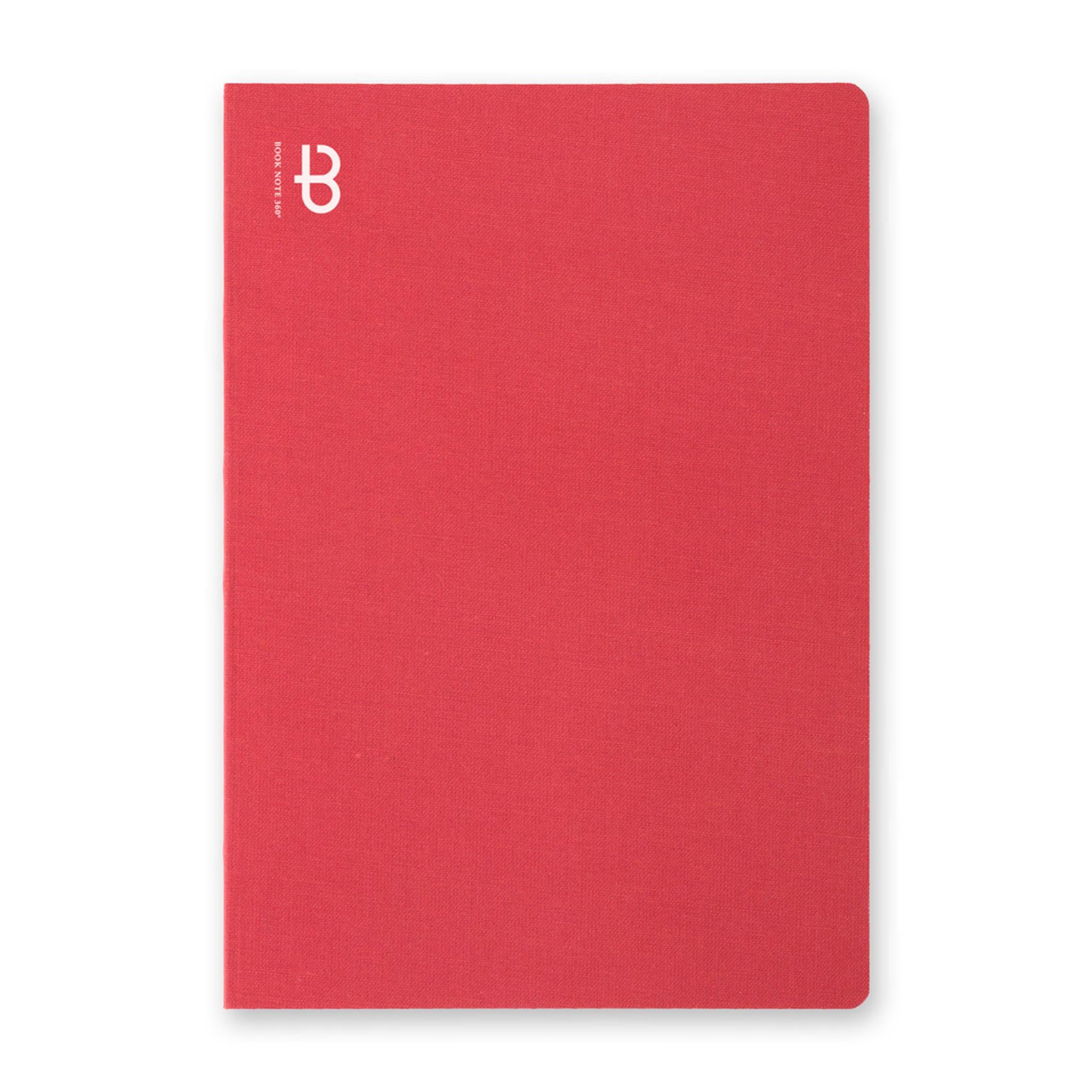 BOOK NOTE 360 Gridded Notebook - Red – Setamono Japanese Homeware