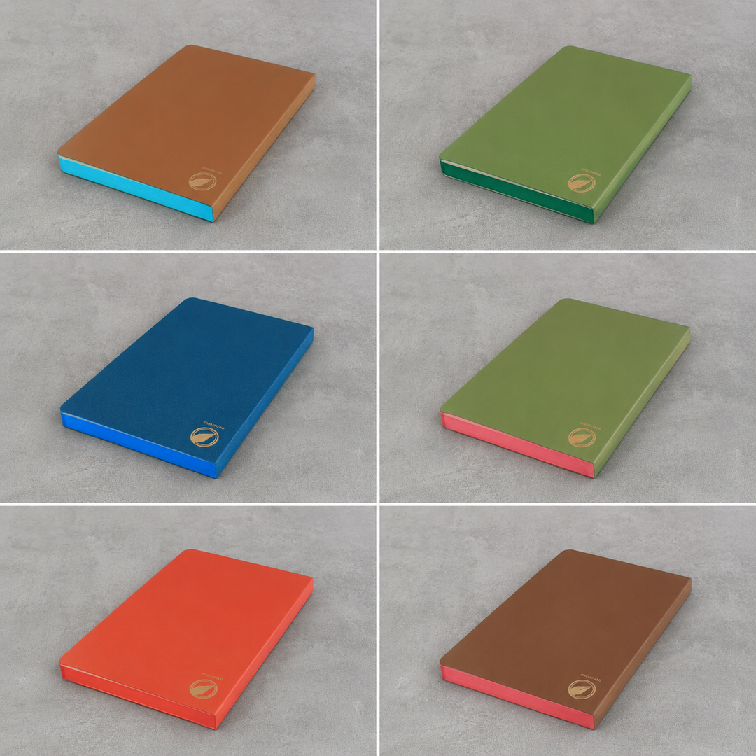 Limited Edition - Seven Seas CROSSFIELD A5 Notebook - Matcha / Pink