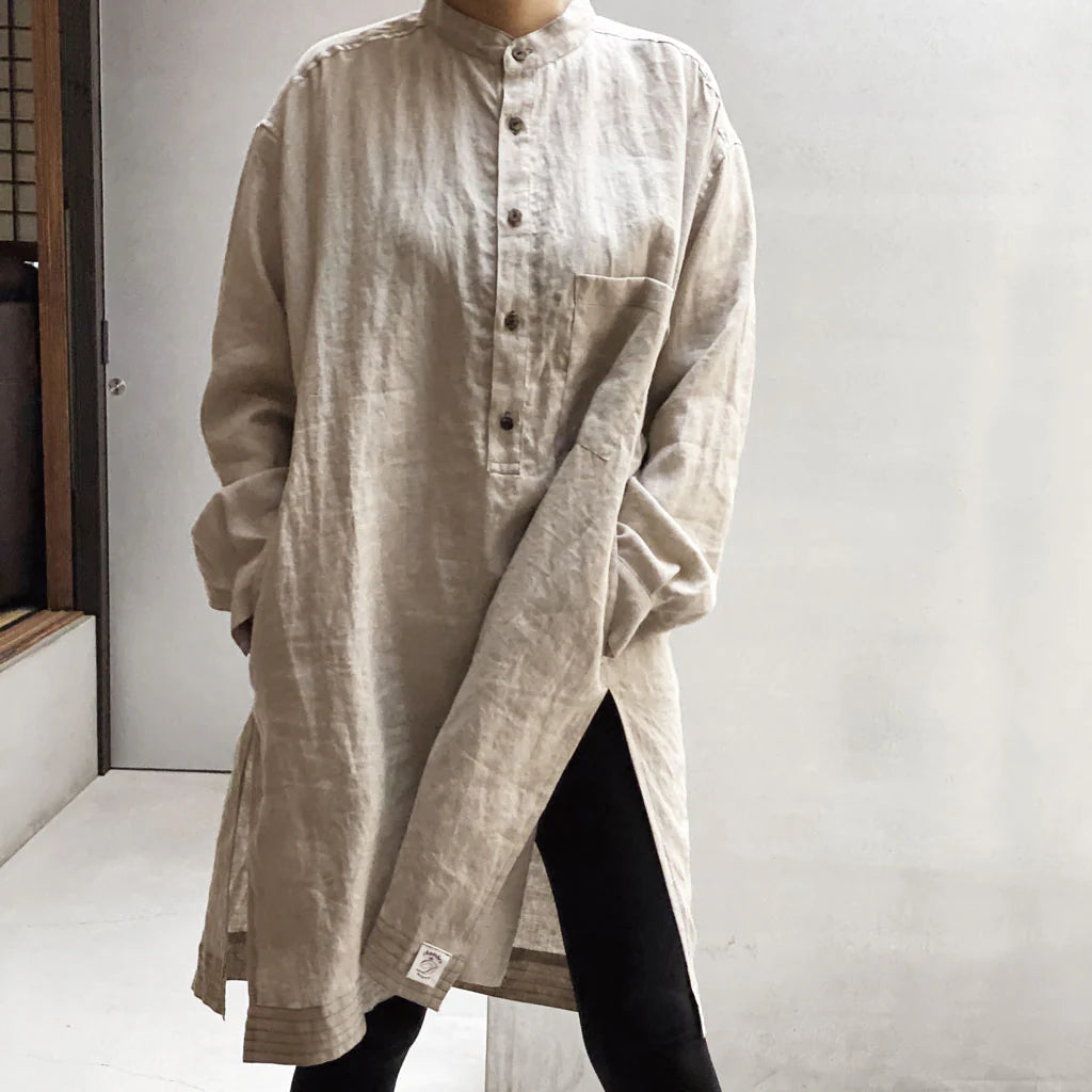 * PRE-ORDER * Chambre de D KYOTO Linen Long Shirt (One Size)