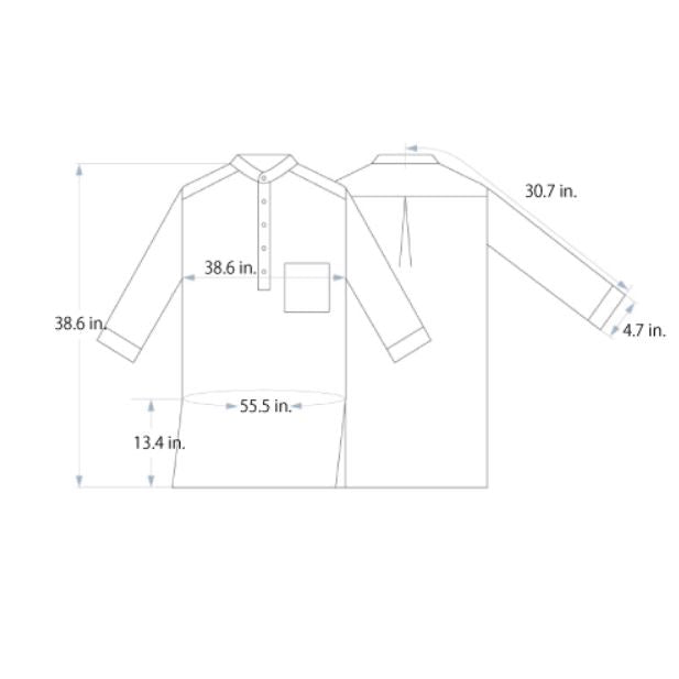 * PRE-ORDER * Chambre de D KYOTO Linen Long Shirt (One Size)