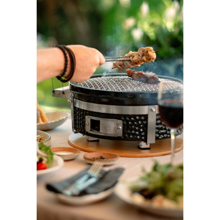 GOJ 2-In-1 Teppanyaki & Hibachi Grill Starter Combo - Aka