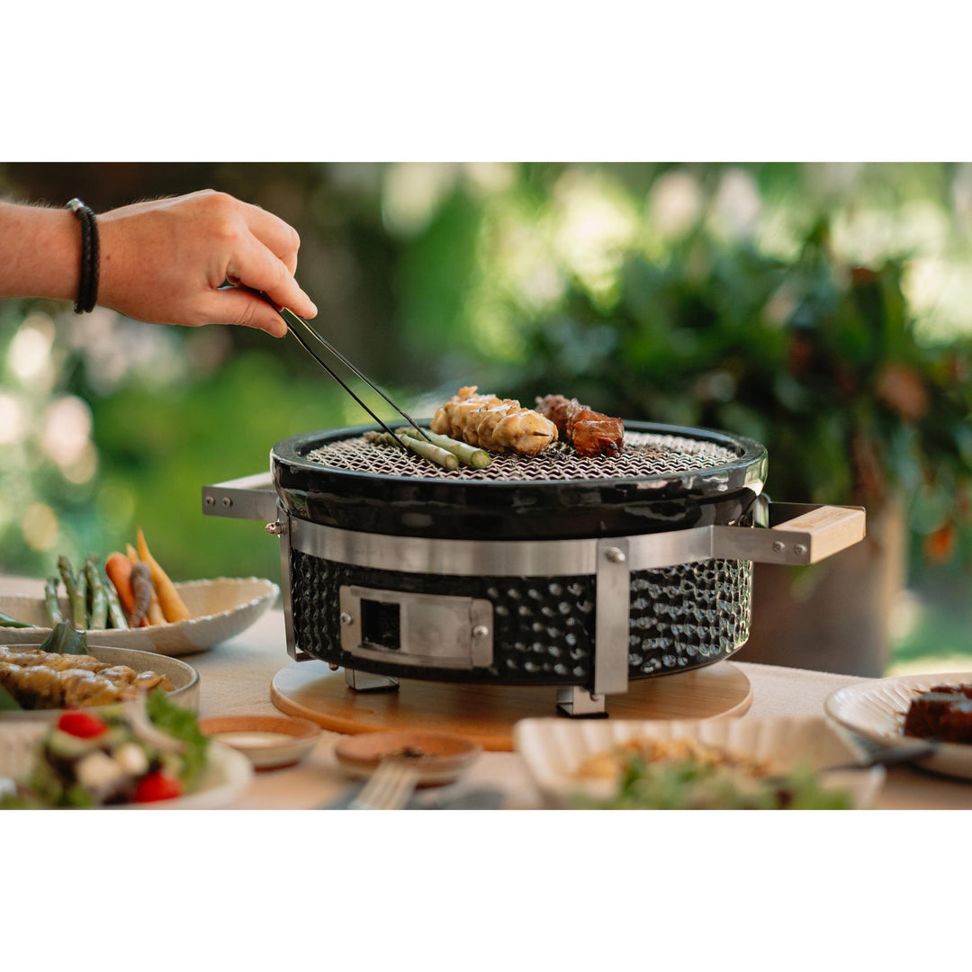 GOJ 2-In-1 Teppanyaki & Hibachi Grill Starter Combo - Aka