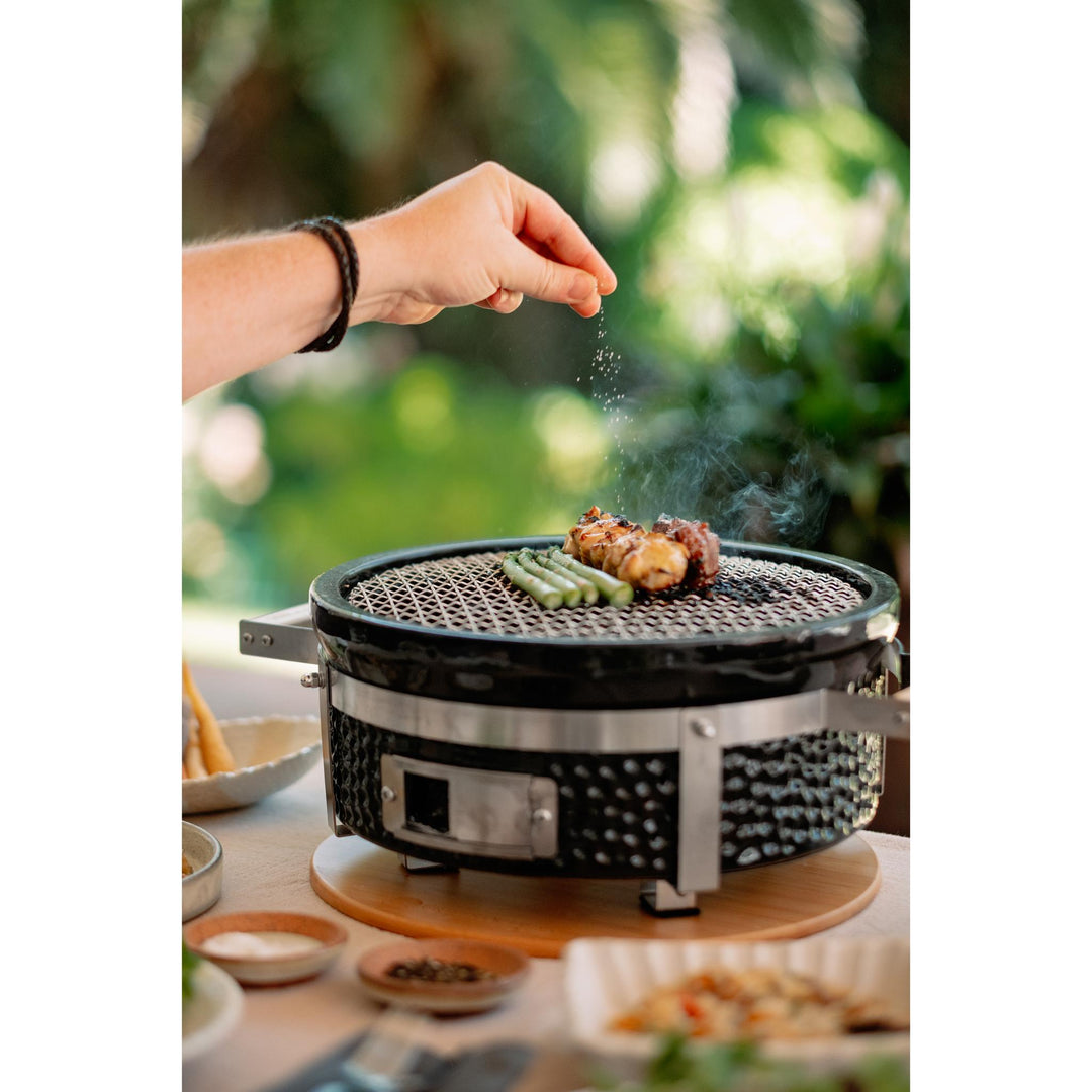 GOJ 2-In-1 Teppanyaki & Hibachi Grill Starter Combo - Aka