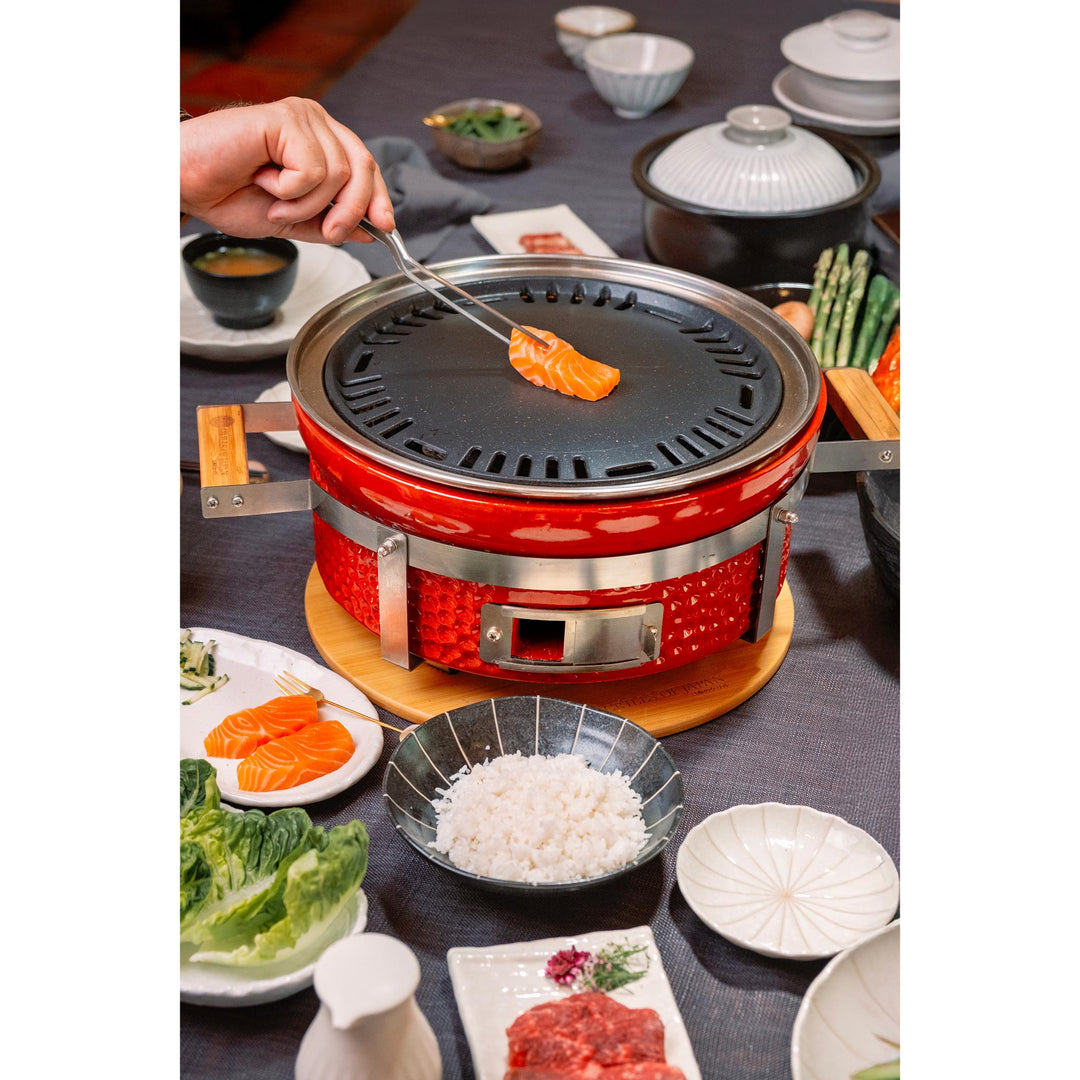 GOJ 2-In-1 Teppanyaki & Hibachi Grill Starter Combo - Kuro
