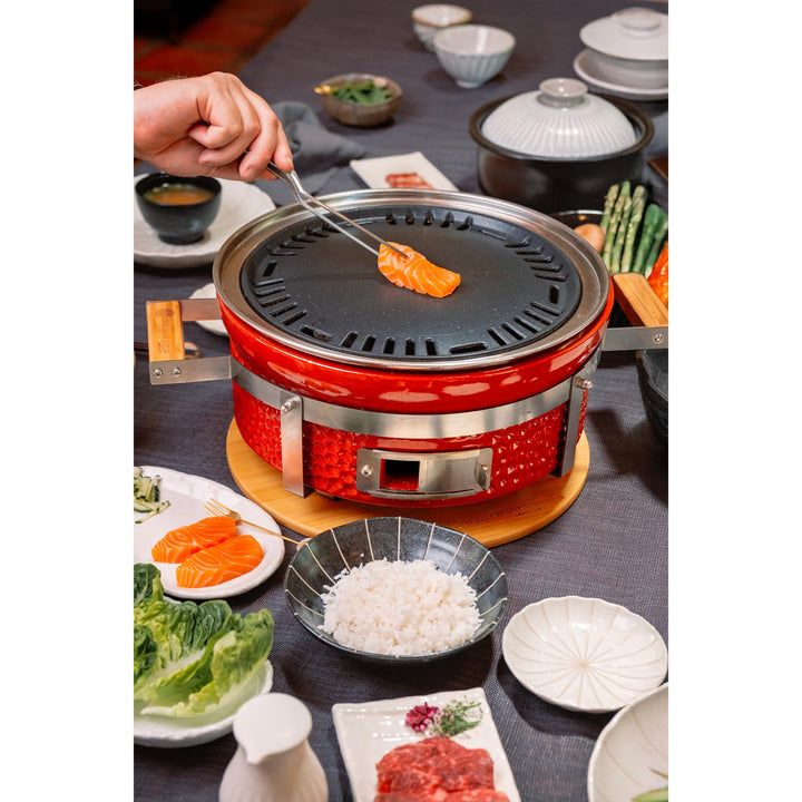 GOJ 2-In-1 Teppanyaki & Hibachi Grill Starter Combo - Kuro