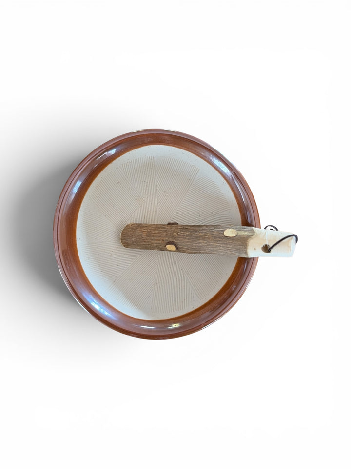 Dachi-Yaki Suribachi & Sansho Wood Surikogi - 14cm