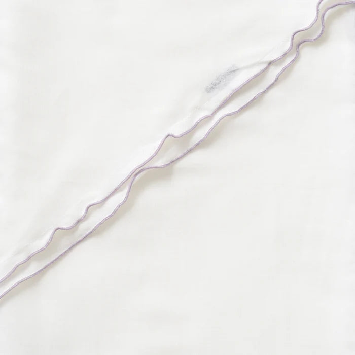 Kyo Wazarashi Mensya Gauze Shawl (Beige Trim)