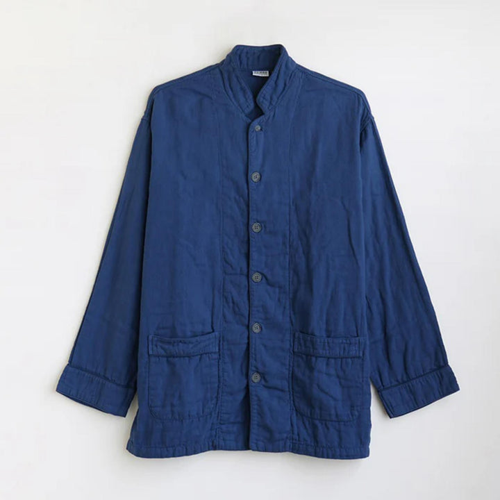 * PRE-ORDER * 3 Layered Gauze Pyjama Set - Dark Indigo (SS/S/M/L/LL)