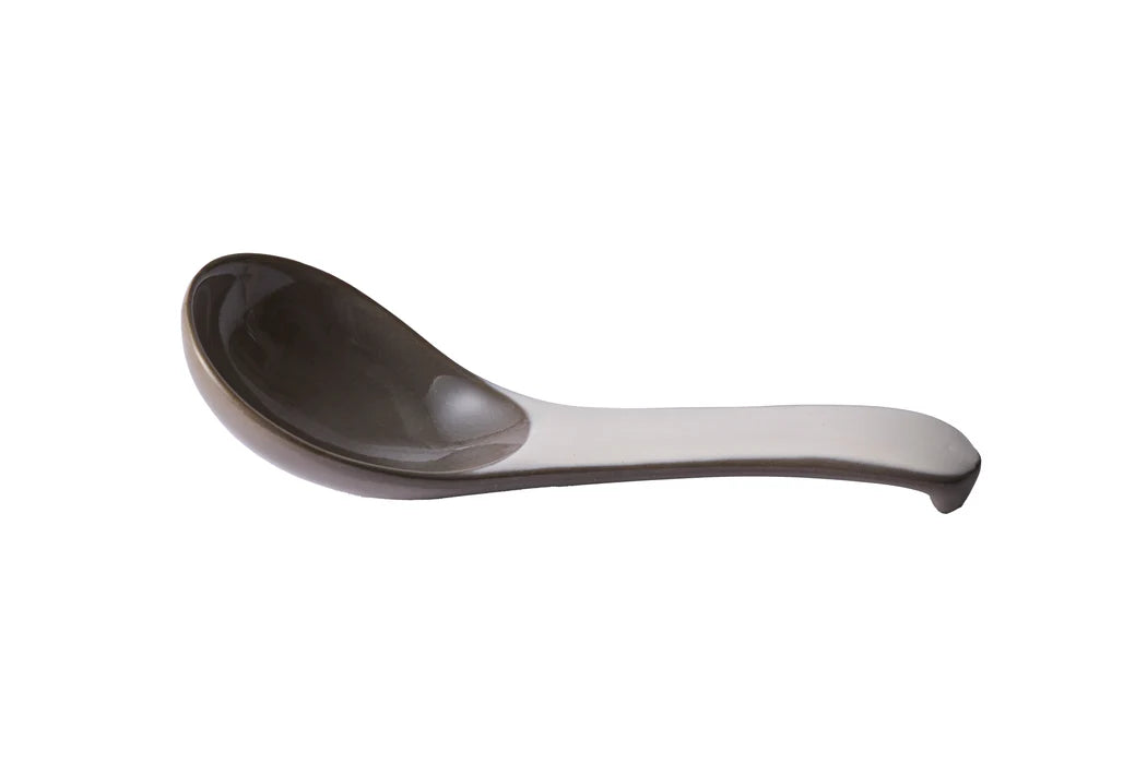 GINPO Kikka Rice Bowl & Spoon Set (White)