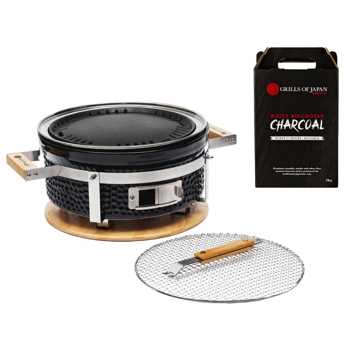 GOJ 2-In-1 Teppanyaki & Hibachi Grill Starter Combo - Kuro