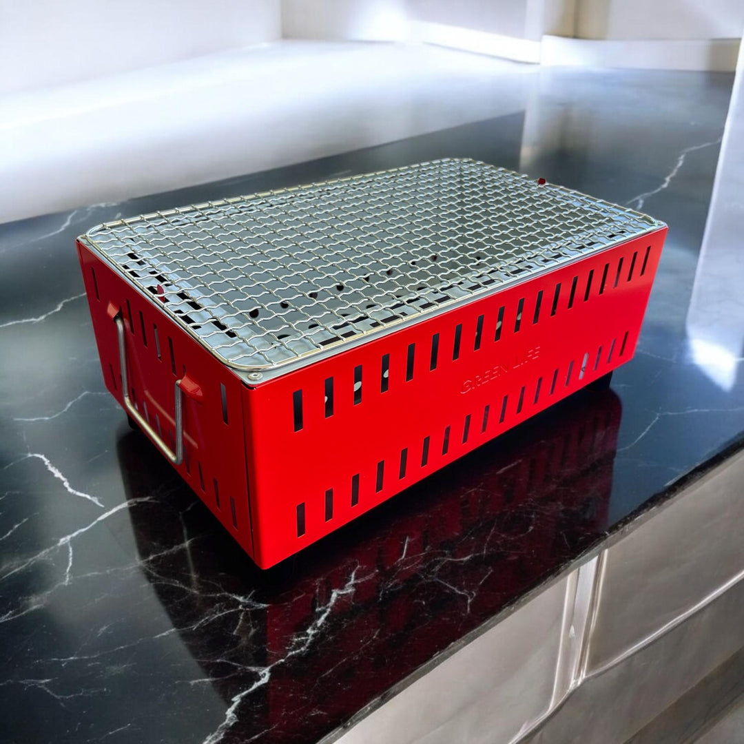 Compact Metal Shichirin - Red